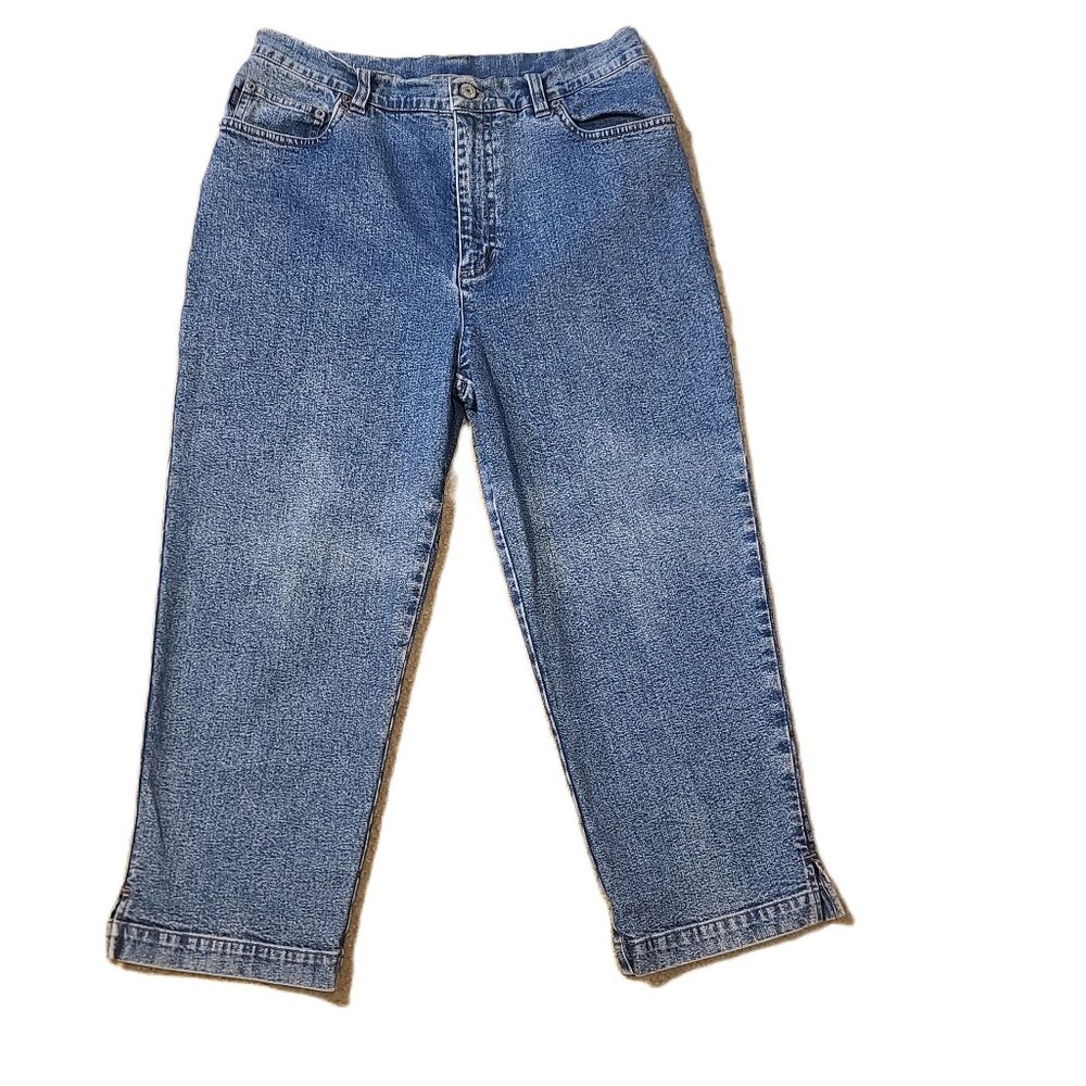 Lauren Jeans Co. Ralph Lauren Cropped Capri Denim  Cotton Blend  Women's Size 10